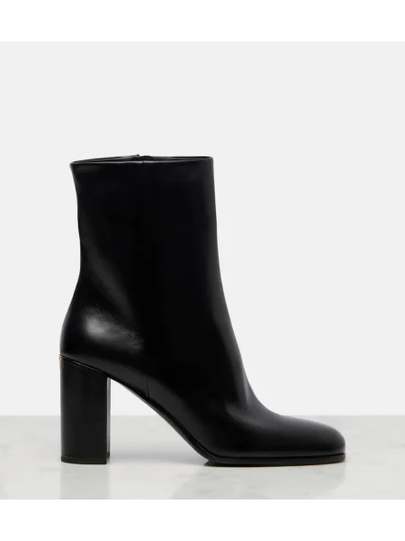 Cizme scurte Prada din piele negru