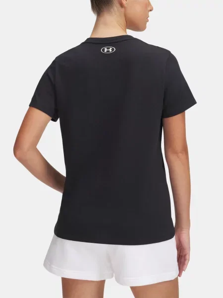 Dámske fitness tričko Under Armour Project Rock HW black/silt čierna
