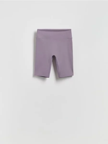 Reserved Szorty typu kolarki ciemnofioletowy