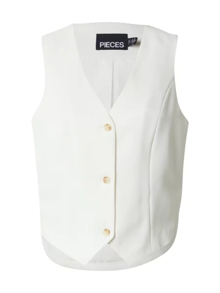 PIECES Vestă de costum PCLAZZY' alb