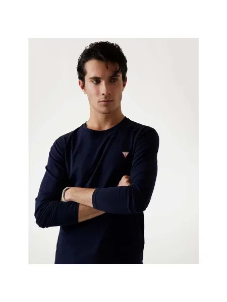 Tricou mânecă lungă Guess albastru