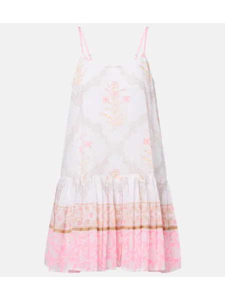 Rochie Juliet Dunn cu model floral alb