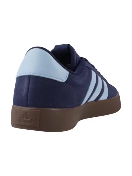 Sneakersy ze skóry model ‘VL COURT Adidas Sportswear niebieskie