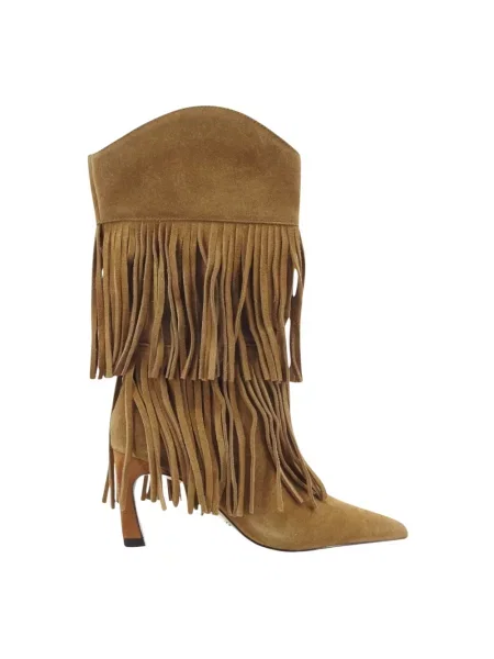 Botki Steve Madden skórzane brązowe