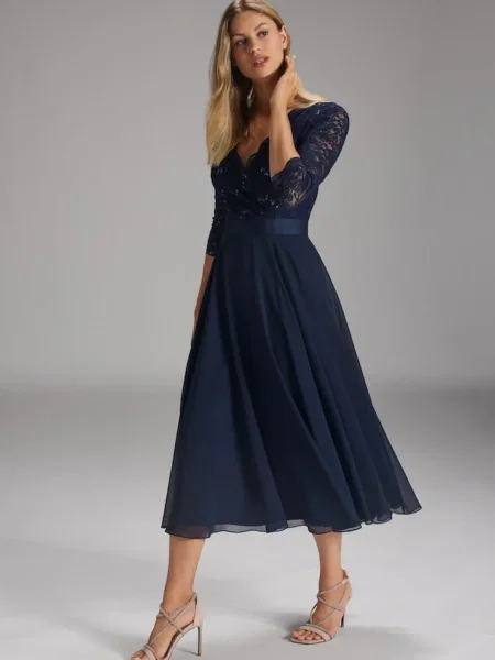 SWING Rochie de seară marin albastru