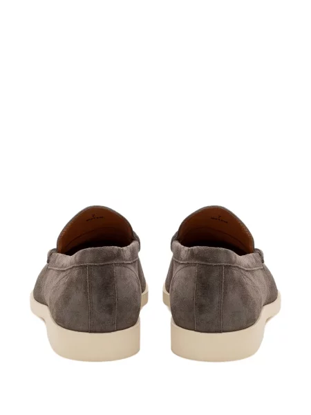 Pantofi loafer Tod's din piele de căprioară gri