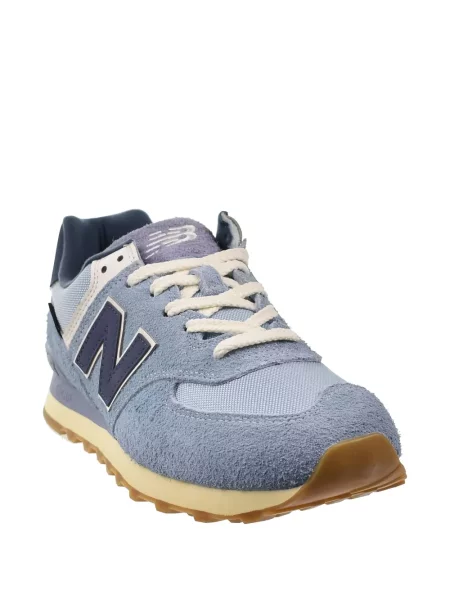 Papuci New Balance din piele de căprioară negru