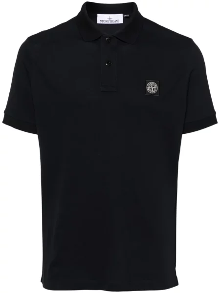 Polo Stone Island cu strasuri albastru