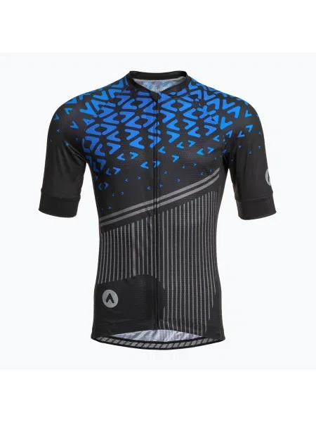 Tricou de ciclism pentru bărbați ATTABO Tevi negru/albastru negru