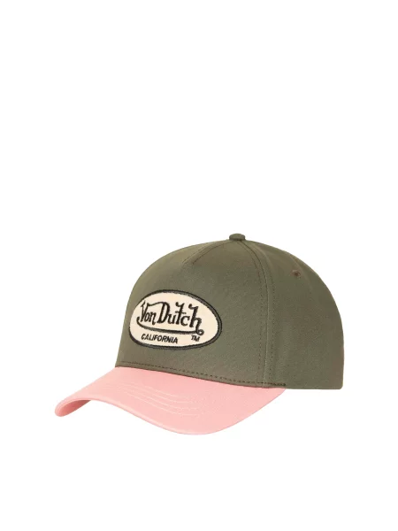 Von Dutch Originals Șapcă crem / oliv / roz negru