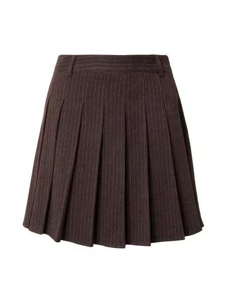 ABOUT YOU Fustă Ruth maro închis alb