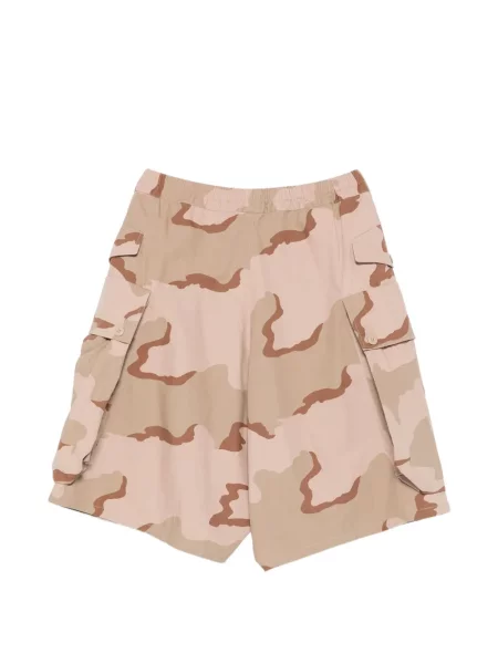 Pantaloni scurți cargo R13 cu model camuflaj roz