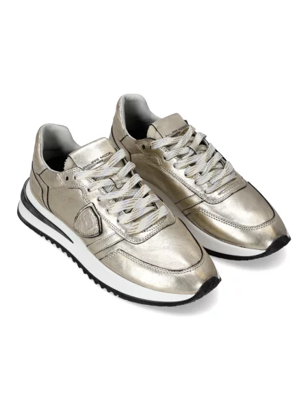 Buty do biegania Philippe Model skórzane do biegania retro szare