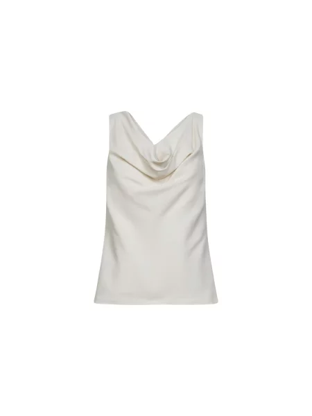 Lniana bluzka Brunello Cucinelli beżowa