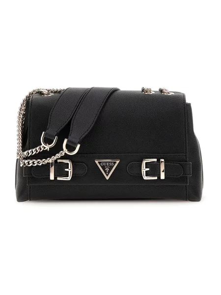 Torebka crossbody Guess skórzana czarna