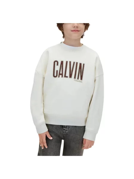 Mikina Calvin Klein Jeans béžová