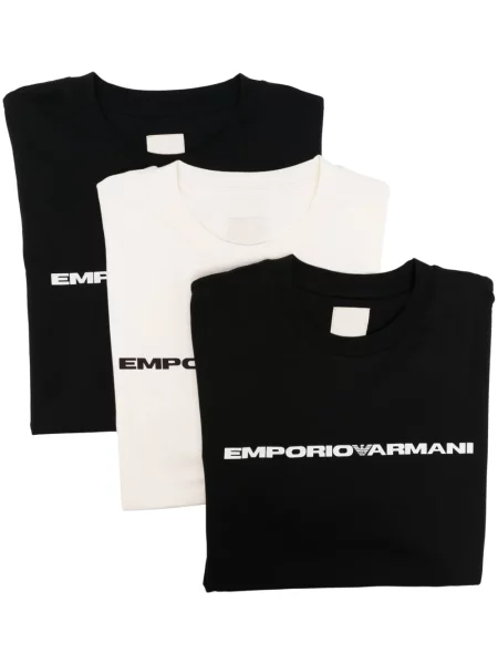 Tricou Emporio Armani cu imagine alb