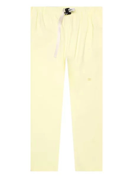 Pantaloni Advisory Board Crystals cu cataramă de cristal cu buzunare aplicate galben
