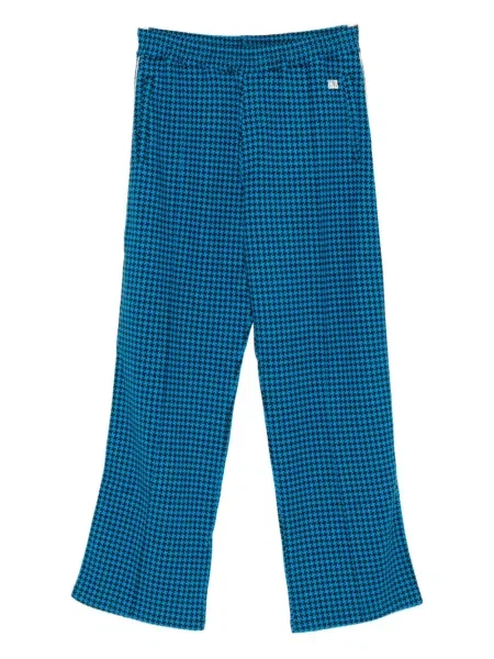 Kalhoty Wales Bonner s pepito vzorem modré