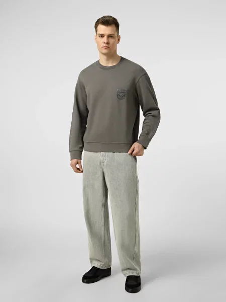 Світшот Emporio Armani сірий