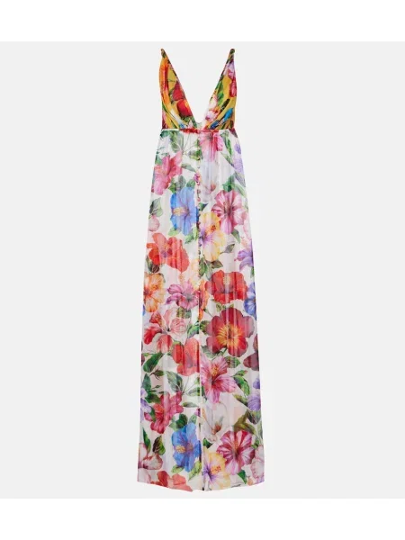 Top Dolce&gabbana de mătase cu model floral