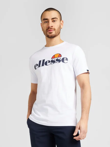 ELLESSE Tričko Prado námornícka modrá / oranžová / červená biela