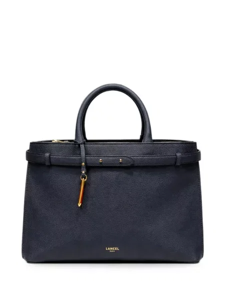 Geantă shopper Lancel din piele albastru
