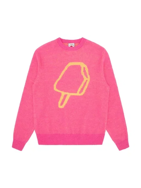 ICECREAM sweter z domieszką wełny Popsicle Crewneck różowy