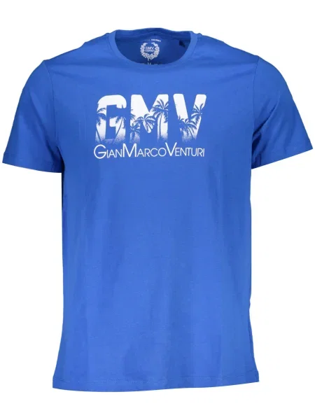 Tricou Gian Marco Venturi scurt albastru