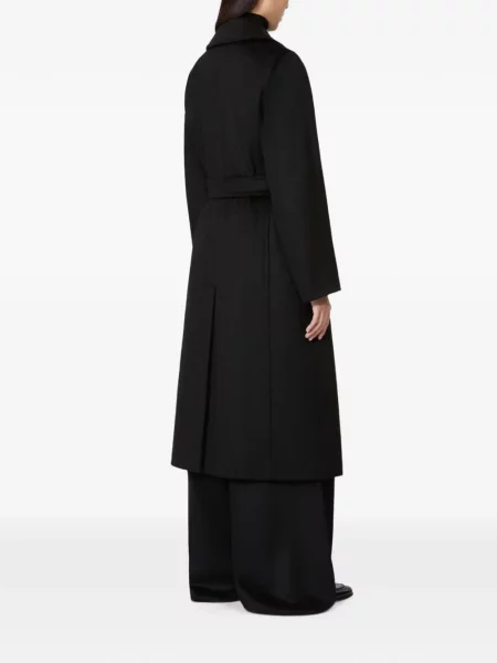 Cu centură palton Max Mara negru