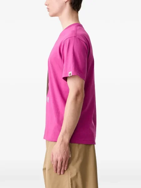 Tricou A Bathing Ape® cu imagine roz