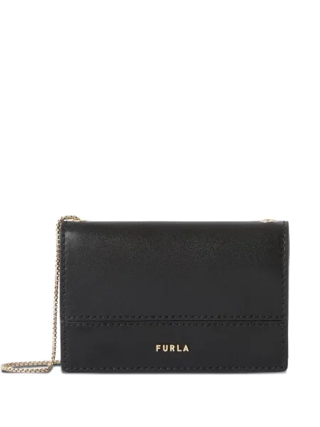 Colier Furla din piele negru