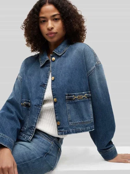 Kurtka jeansowa o kroju krój regular fit z czystej bawełny Tommy Hilfiger błękitna