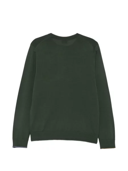 Pulover Paul Smith cu decolteu rotund verde