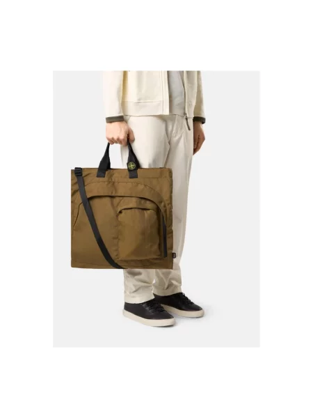 Torba Stone Island z kamieniami brązowa