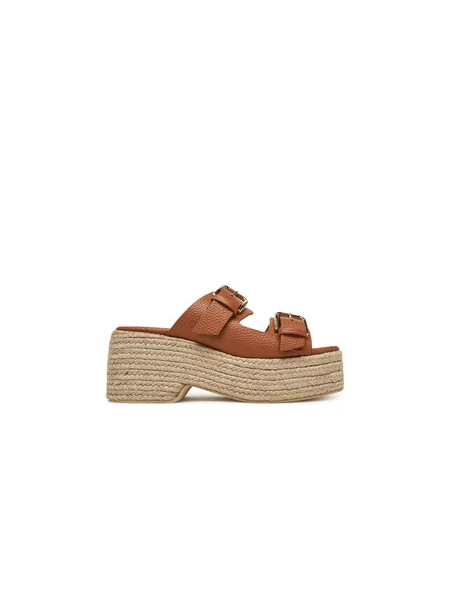 Pollini Espadrilky hnědá