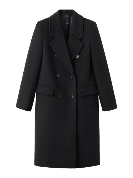 MANGO Palton de primăvară-toamnă EYE' negru