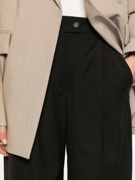 Pantaloni Sportmax plisate negru