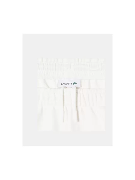 Pantaloni de trening Lacoste alb