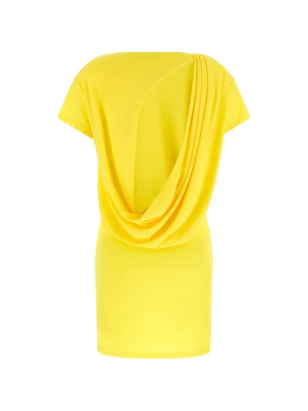 Rochie mini Jacquemus drapată galben