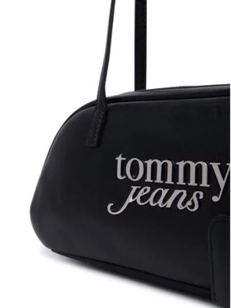 Tommy Jeans Torba za čez ramo / srebrna črna