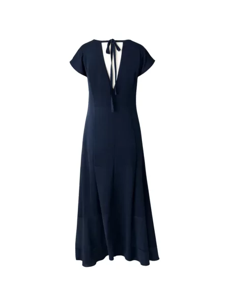 Odgovarati midi haljina Silk95five s V-izrezom iznad koljena plava