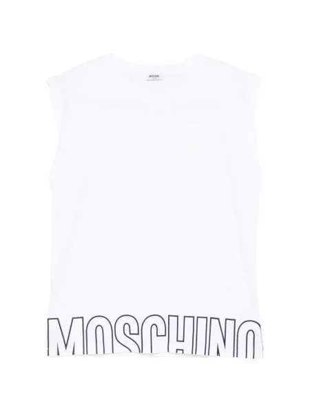 Koszulka Moschino z nadrukiem biała
