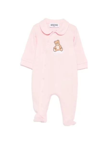 Piżama dziecięca Moschino różowa