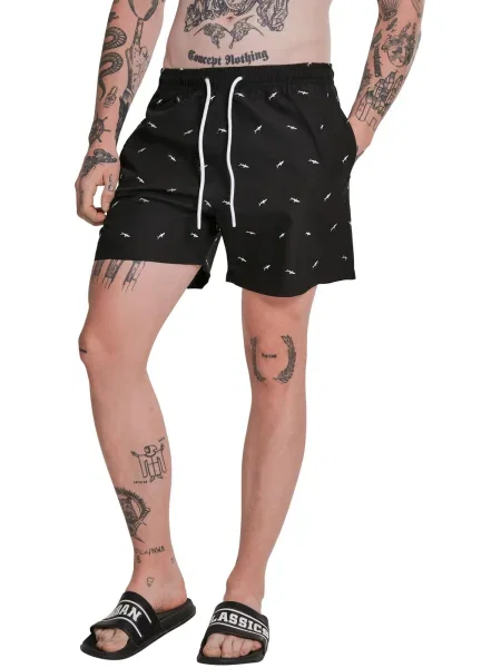 Urban Classics Șorturi de baie negru alb