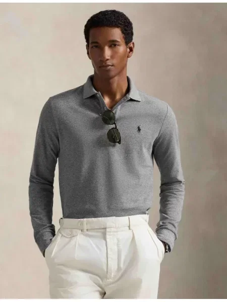 Polo Ralph Lauren Póló melír szürke