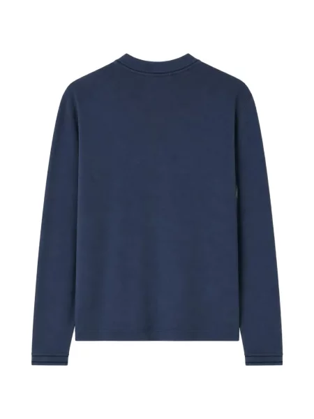 Lung tricou Retori cu decolteu rotund albastru