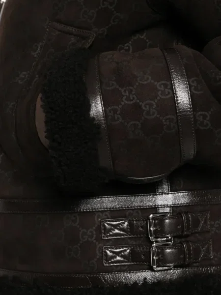 Geanta de piele Gucci maro