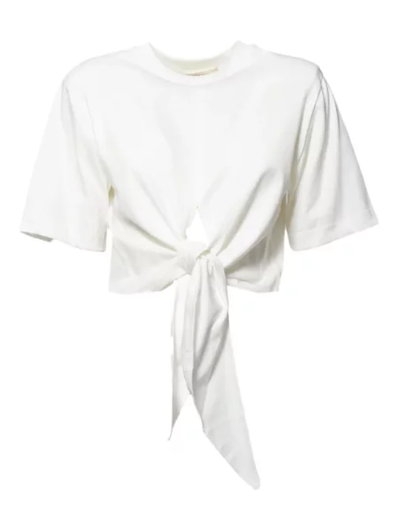 Krótka koszulka Nineminutes biała