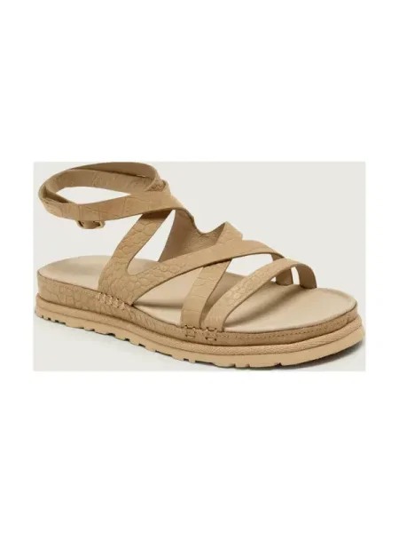 UGG De piele sandale GOLDENGAZE EMBOSSED bej
